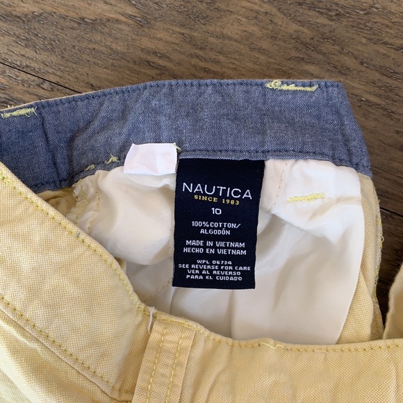 Nautica Boys Pale Yellow Shorts - Picture 6 of 6